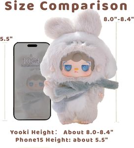 Boîte mystère en peluche Kawaii Yooki V3 Série Lapin Chaleureux, Figurine en vinyle PVC, Jouet de collection pour cadeau d'anniversaire - Product Image 5