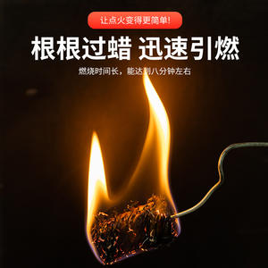 Papier allume-feu Waxwood en rouleau pour feux de camp, barbecues, cheminées, outils de survie en plein air, origine Zhejiang - Product Image 2