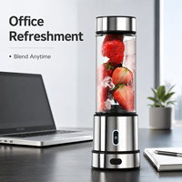 Mixeur Portable Personnalisé 200W USB Rechargeable pour Jus et Glace Pilée avec Logo Personnalisé pour Maison, Extérieur et Voiture