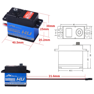 เซอร์โวมอเตอร์ดิจิตอลคุณภาพสูง JX CLS5830HV 30 กก. แรงดันสูง โครงโลหะ กันน้ำเต็มรูปแบบ แกนไร้แกน แรงดันสูง พร้อมลูกปืน 2BB ความถี่ 1520Hz - Product Image 4
