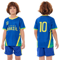 Ensemble de maillots de football nationaux populaires 2026, survêtements d'entraînement sportifs pour hommes, version fan, maillots de football Italie Brésil Mexique