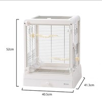 Cage à perroquets panoramique pliable en fer massif, simple, pour l'intérieur et l'extérieur, disponible