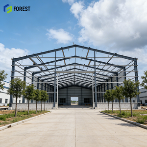 โกดังสำเร็จรูปโครงสร้างเหล็กขนาดใหญ่ 80x150x18 เมตร แข็งแรง ทนทาน ขนาดใหญ่พิเศษ ชุบกัลวาไนซ์ - Product Image 1