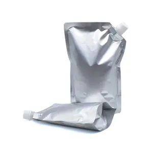 hot sale Food Packaging 300ml 500ml 1L Stand Up Aluminum Foil mylar Liquid Spout Pouch bags for juice