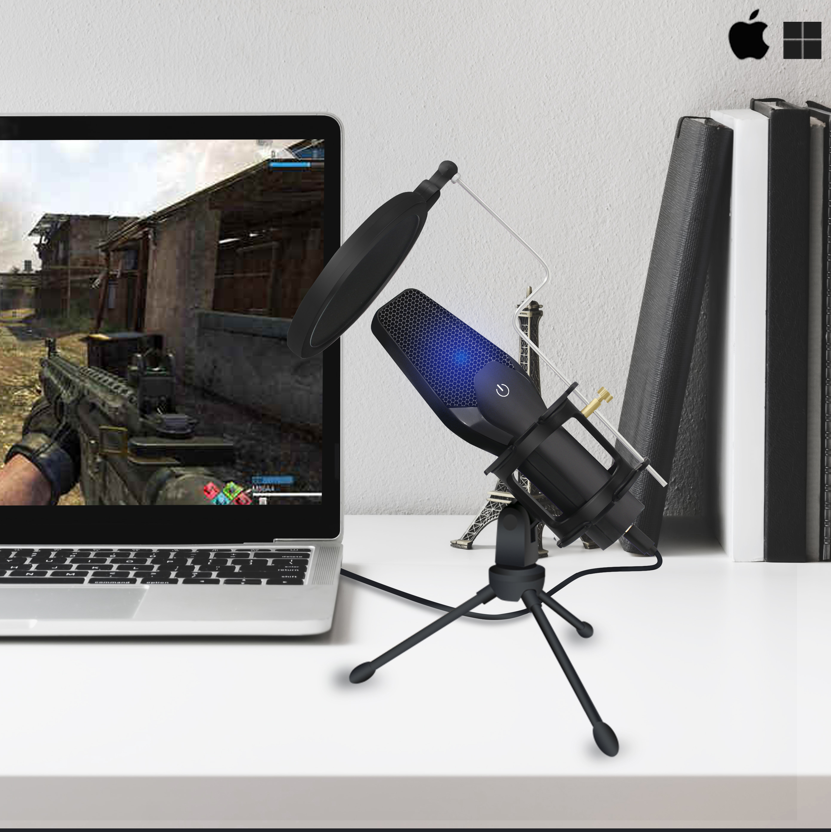 High quality USB podcast microphone Studio Recoreding Mic PC computer Gaming youtube microphone