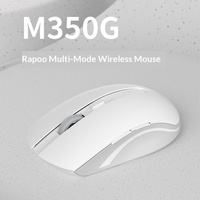 Ratón inalámbrico multimodo Rapoo M350G, Bluetooth 5,0, 2,4G, 5 niveles DPI 2400, clic silencioso para oficina, PC y portátil