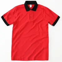 Personalizado de moda para hombre 100% poliéster negocio corporativo camisas de Polo con canalé en contraste y brazalete
