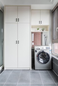 Mueble <span class=keywords><strong>de</strong></span> Lavandería Multifuncional Personalizado para Balcón Exterior, con Lavabo <span class=keywords><strong>de</strong></span> Metal Anticorrosión - Product Image 3