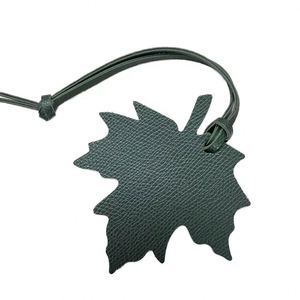 Creative Faux Leather Maple Leaf Bag Pendant Handbag Charm <b>Bookmark</b> Car Key Chain Bag Accessories Decoration Welcome <b>Gifts</b> - Product Image 3