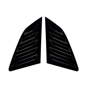 Audi A3 S3 8V Hatchback Window Louver Decals Piano Black Carbon Fiber Texture Adhesive Body Stickers 2014-2020 - Product Image 5