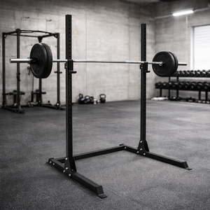 แท่นวางบาร์เบลอเนกประสงค์ระดับพรีเมียม สำหรับออกกำลังกายในร่ม พร้อมที่เก็บบาร์เบล เหมาะสำหรับการฝึกเพาะกาย - Product Image 5