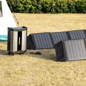Nuovo Design generatore solare portatile centrale elettrica 2000w 2515Wh portatile sistema di energia solare all'aperto centrale elettrica