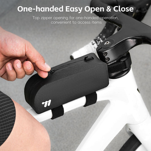 Sacoche de cadre de vélo imperméable en TPU, légère, pour VTT et vélo de route, sans frottement sur les jambes, réfléchissante, 0,75 L - Product Image 6