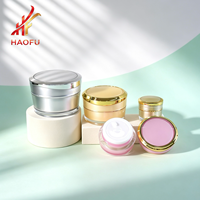 Pot en plastique pour crème, 5/10g/15/20g/30g/50g, avec couvercle électroplaqué, pour crème visage, beurre corporel, échantillon cosmétique et soin de la peau - Vente chaude