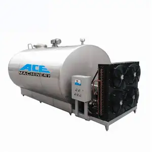 Ace Churner Can Tin Stainless Steel Manufacturing Sampler Cooling Tank 2000L Milk Processing Unit Dairy Machine Processed Cheese