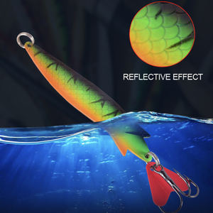 Leurre de <span class=keywords><strong>pêche</strong></span> en métal pour eau douce et eau salée, leurre spinner pour poisson-chat, brochet, brochet d'eau douce, bar, saumon, marlin, carpe, leurre Toby - Product Image 1