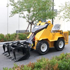 小型ホイールスキッドステアローダー300KG 350KG 450KGフロントエンド伸縮式ミニホイールアタッチメント付き - Product Image 6