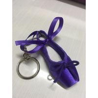 Gantungan kunci sepatu Mini Pointe untuk balerina perlengkapan pesta balet tas hadiah Aksesori liontin bandul gantungan kunci sepatu balet buatan tangan