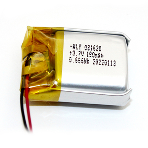 Nhỏ có thể sạc lại Li Polymer Pin 081620 081520 751520 180mAh <span class=keywords><strong>200mAh</strong></span> <span class=keywords><strong>Lithium</strong></span> <span class=keywords><strong>Ion</strong></span> pin 3.7V 4.2V - Product Image 3