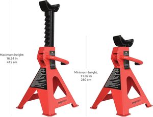 heavy duty <strong>jack</strong> <strong>stand</strong> Basics Steel <strong>Jack</strong> Auto <strong>Stands</strong> 3 Ton 1 Pair Black and Red manual mechanical adjustable chair <strong>jacks</strong> <strong>stand</strong> - Product Image 5