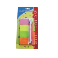 Lot de blocs-notes autocollants multi-formats pour école et bureau, marque-pages indexés, surligneurs, mémos personnalisés en forme spéciale