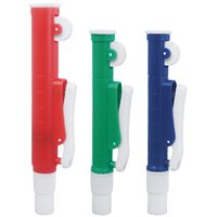 Pompes à pipettes manuelles 2 ml bleues, 10 ml vertes, 25 ml rouges, haute précision, pour pipettes jetables en plastique et en verre