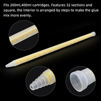 F-S1332S embouts de mélangeur statiques jetables, buses de mélange en plastique, tube de mélange en plastique, mélangeur en plastique
