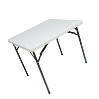 Mobilier de jardin extérieur portable mesa plegable table pliable carrée table pliante de camping en plastique