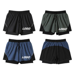 Fabrikant Zomer Sport Snel Droog Ademend Hardlopen Atletisch 125 Gsm 2 In 1 Polyester Custom Gym Basketbalshorts Voor Mannen - Product Image 4