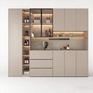 Moderna <span class=keywords><strong>vetrina</strong></span> a parete con porte in vetro per la conservazione dell'armadio <span class=keywords><strong>da</strong></span> pranzo All-in-one per vino. - Product Image 1