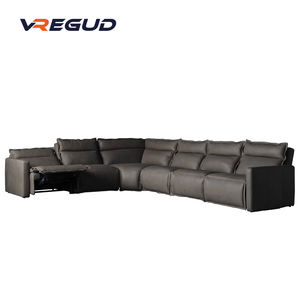 עור rowland שישה חלקים רקלינר מודרני רב תכליתית עיצוב פנים מודרני רב תכליתיים - Product Image 1