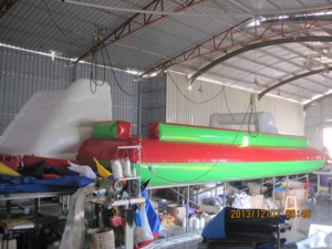 Hot Sale Customized Logo <b>Inflatable</b> Football Court Pvc Material 1000Kg Capacity 12M 6M X 2M for Outdoor Commercial Amusement - Product Image 2