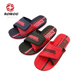 Sandal Selop Lembut Dalam Ruangan Pria, Sandal Selop Pijat Jepang Ringan Bahan EVA Logo Kustom untuk Pria