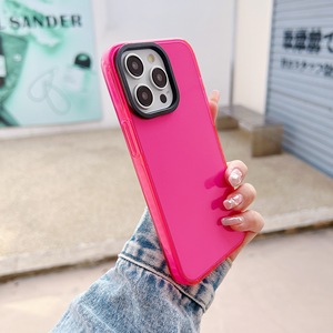 เคสโทรศัพท์ TPU สีพื้นเรียบง่าย สำหรับ iPhone 17 16 15 14 13 12 11 Pro Max  บางเฉียบ ป้องกันแรงกระแทก - Product Image 6