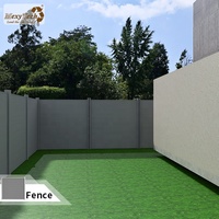 Panneau WPC pas cher avec clôture de ferme en bois, nouveau design, bon marché, 6x6