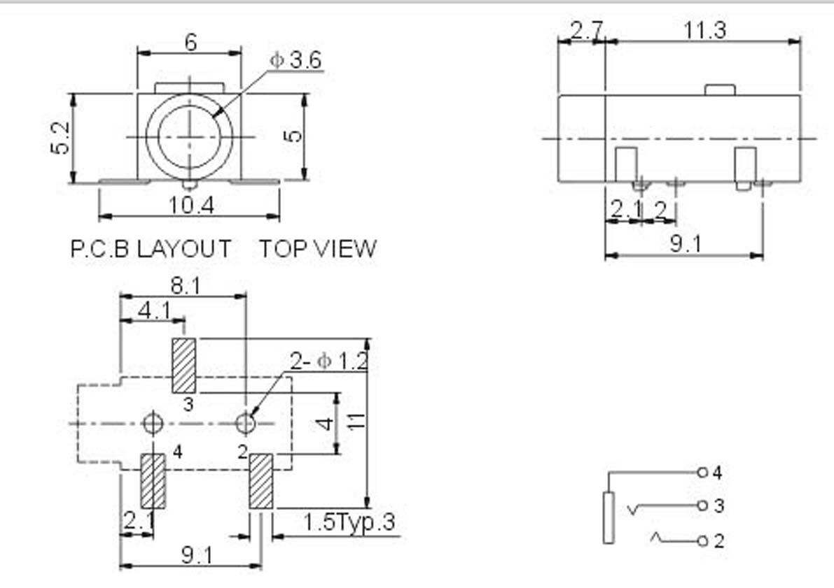 5 Pz Attacco PCB 3,5 Mm 5 Pin Jack Stereo Cuffie Connettore Audio Video - Foto 8