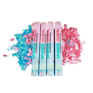 Cannone Sparacoriandoli Ecologico Ignifugo per Feste, Rivelazione del Sesso del Bambino, Baby Shower, Laurea, Natale - Product Image 4