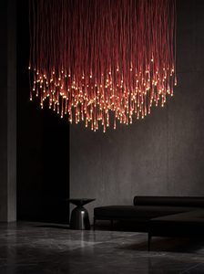 <span class=keywords><strong>Lustre</strong></span> LED en forme de goutte d'eau pour restaurant et mur végétal multicolore, <span class=keywords><strong>lustre</strong></span> moderne personnalisé - Product Image 5
