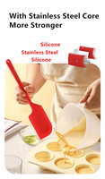 Grande spatule en silicone 29,5x6,8 cm, résistante à la chaleur 600°F, pour cuisine, pâtisserie, raclage, mélange, ustensiles de cuisson antiadhésifs, flexibles