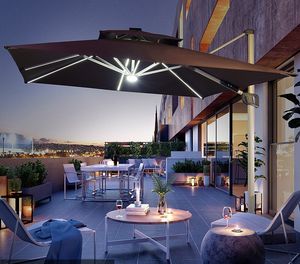 Fabricantes al aire libre Sun Umbrella LED Outdoor Patio Jardín Roman Sun Umbrella Aluminio para terraza Spot al por mayor - Product Image 2