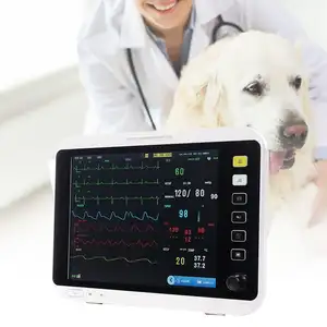 Hoge Nauwkeurigheid Draagbare Digitale Dierenarts Medische Dieren Vital Sign Multiparametersonde Monitor Met 3 Manieren Installatie