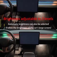 Lumière d'ambiance intelligente BSD pour Tesla Model Y Juniper 2025+, éclairage intérieur automatique de la console centrale de la voiture avec surveillance des angles morts