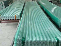 Plaques de toiture ondulées en plastique renforcé de fibres de verre (FRP) - Panneaux de lucarne transparents - Couleurs personnalisées - Résistant à la corrosion
