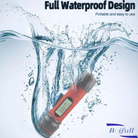 Détecteur de poissons numérique à main Echo Sounder Transducer Fishing Finder 100M Profondeur Sonar portable étanche pour la pêche sur glace en hiver