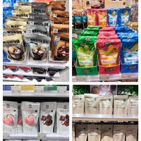 Individuell Bedruckte Einweg-Proteinpulverbeutel Kunststoffverpackung Fitness-Pulver Standbeutel Wiederverschließbarer Reißverschluss Baby-Nahrungsmittelbeutel