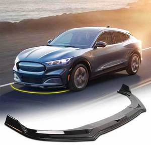 Divisor de labios de parachoques delantero para Mustang Mach-E 2021 2022 Select /Premium/ Californ Protection Splitter Spoiler, negro brillante - Product Image 2