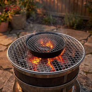 Fish Barbecue 50cm Stainless Steel Expanded Metal Grill Mesh Non-Stick Heat Resistant Features for Outdoor Kitchen <b>BBQ</b> Accessory - Product Image 5