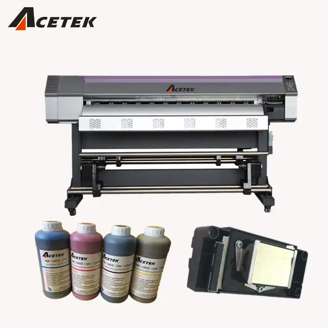 Acetek TC-1800 DX10フラットベッドエコ溶剤プロッターまたは販売
