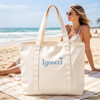 Sac fourre-tout de sport en toile de coton surdimensionné, imprimé sur mesure, avec poche, pour femme