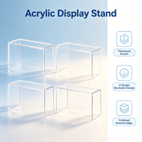 Présentoir en acrylique transparent pour table, organiseur pour desserts, cosmétiques, figurines, petites créations, vitrine de vente au détail